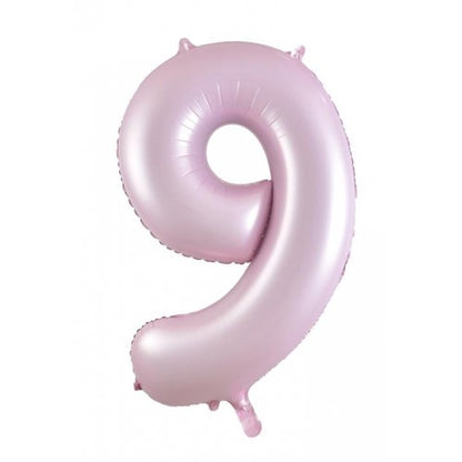 Number 9 Helium Foil Balloon - Assorted Colours