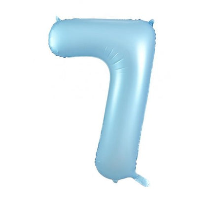Number 7 Helium Foil Balloon - Assorted Colours