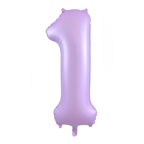 Number 1 Helium Foil Balloon - Assorted Colours