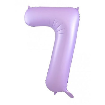 Number 7 Helium Foil Balloon - Assorted Colours