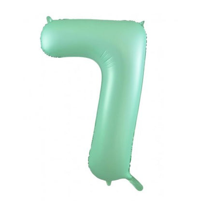 Number 7 Helium Foil Balloon - Assorted Colours