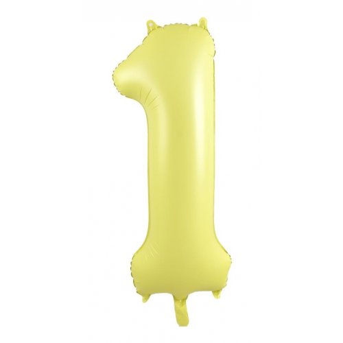 Number 1 Helium Foil Balloon - Assorted Colours