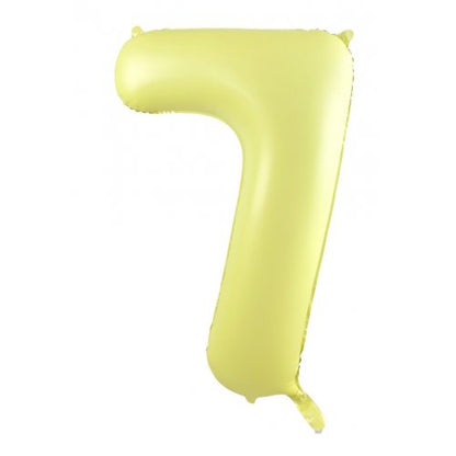 Number 7 Helium Foil Balloon - Assorted Colours