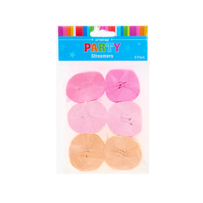 Streamers Pack of 6