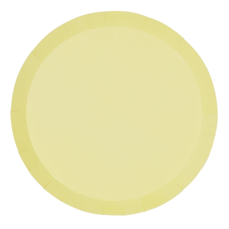 Pastel Yellow Lunch Plates