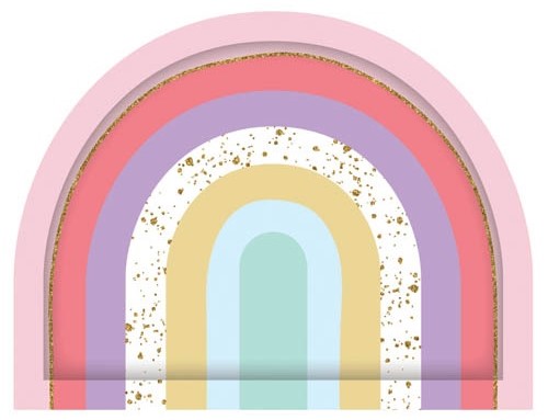 Rainbow Lunch Plates 8pk