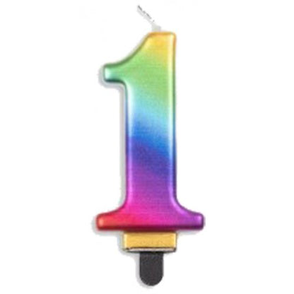 Rainbow Number Candles