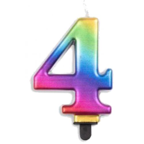 Rainbow Number Candles