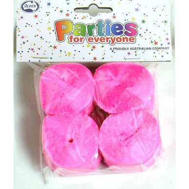 Crepe Streamers 4 Pack