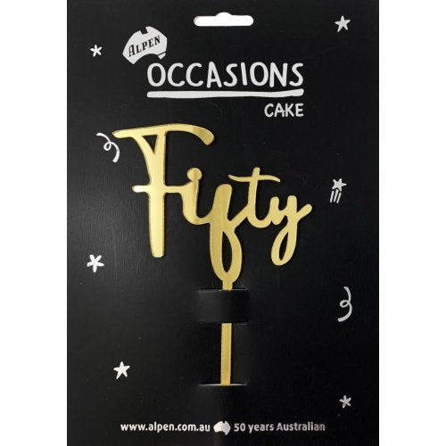 Fifty Cake Topper