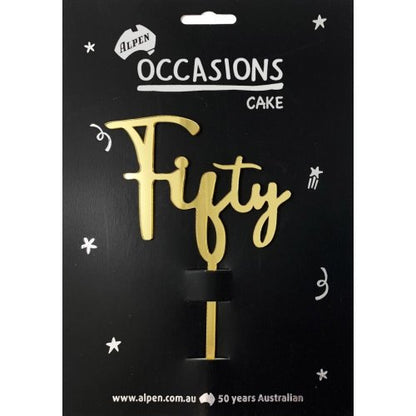Fifty Cake Topper
