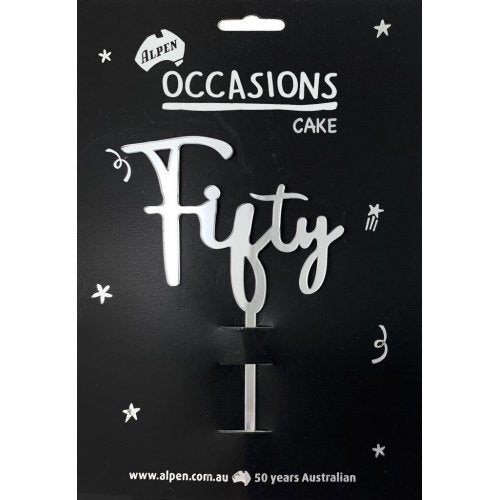 Fifty Cake Topper