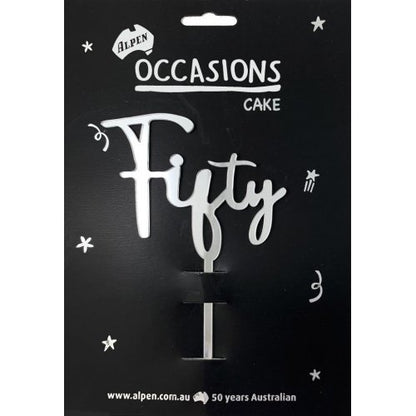 Fifty Cake Topper