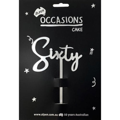 Sixty Cake Topper