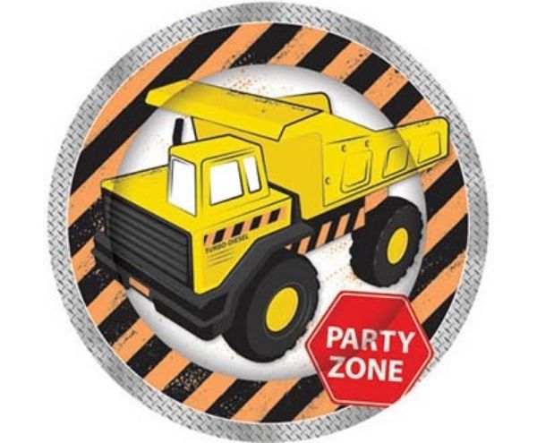Construction Lunch Plates 8pk