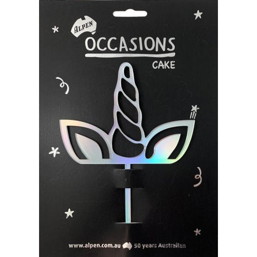 Unicorn Cake Topper Iridescent