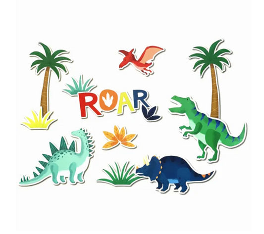 Dinosaur Wall Decorations 12 piece