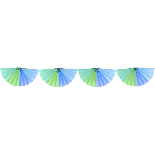 Rainbow Paper Fan Garland Decoration (4m)