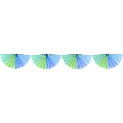 Rainbow Paper Fan Garland Decoration (4m)