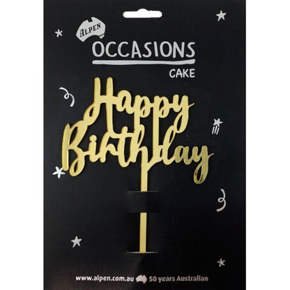 Happy Birthday Cake Topper