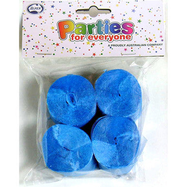 Crepe Streamers 4 Pack