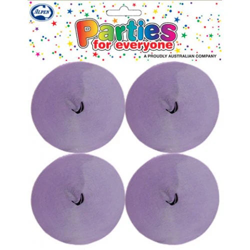 Crepe Streamers 4 Pack