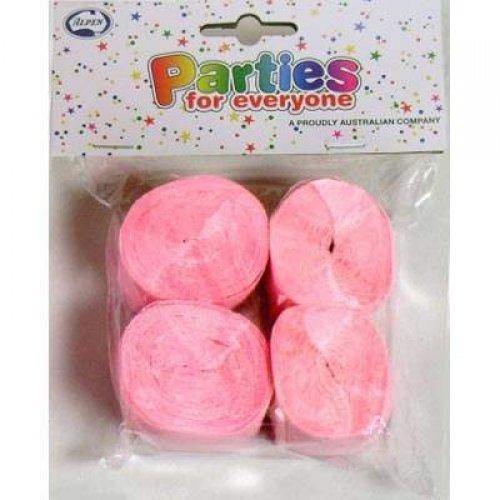 Crepe Streamers 4 Pack