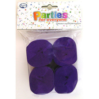 Crepe Streamers 4 Pack