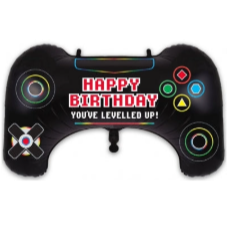 Game Controller Happy Birthday Foil Balloon