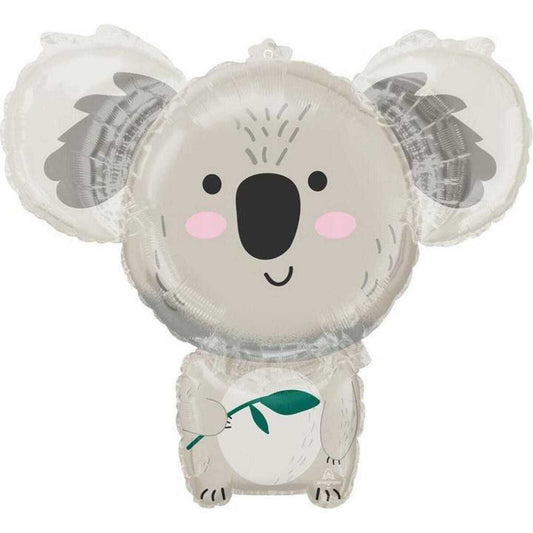 Koala With Leaf Foil Balloon