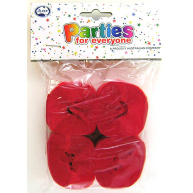 Crepe Streamers 4 Pack
