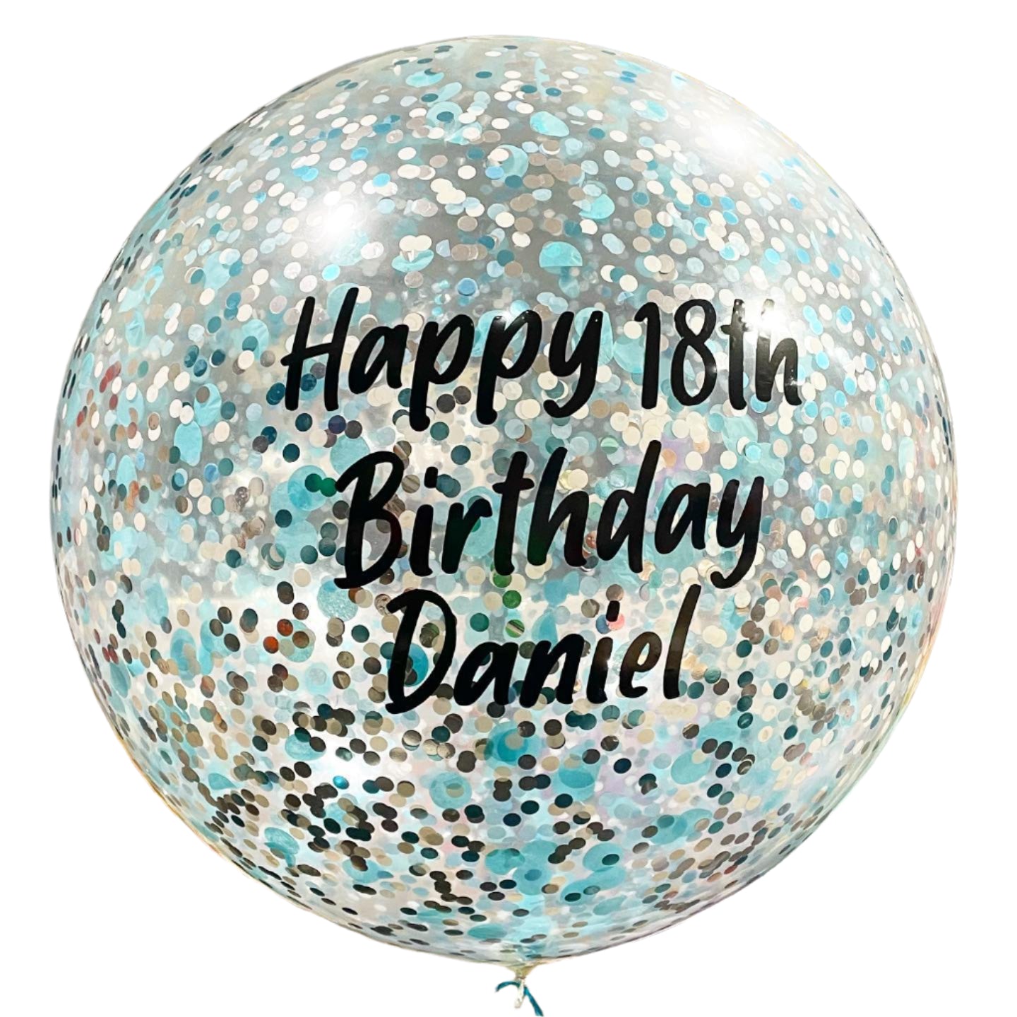 Large Confetti Balloon with Custom Message