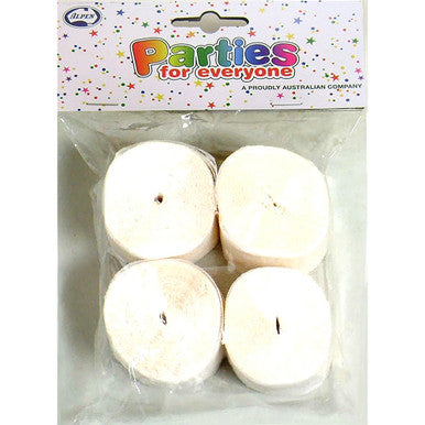 Crepe Streamers 4 Pack