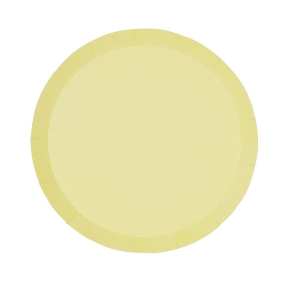 Picture of Pastel Yellow Snack Plate 10pk