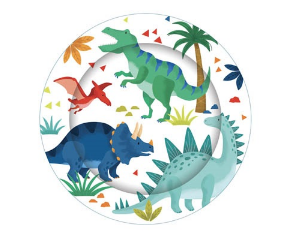 Picture of Dinosaur Plates 8pk