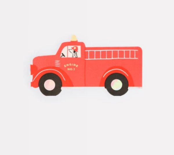 Picture of Firetruck Napkins 16pk