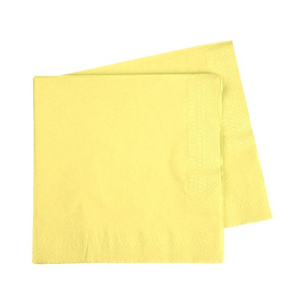 Picture of Pastel Yellow Lunch Napkins 40pk