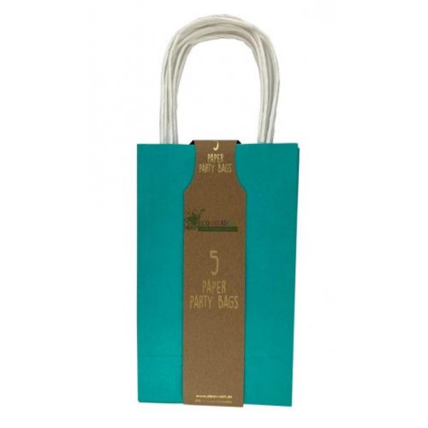 Picture of Teal Paper Party Bag 5pk