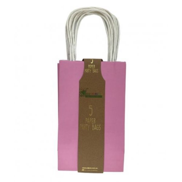 Picture of Pastel Pink Paper Party Bag 5pk