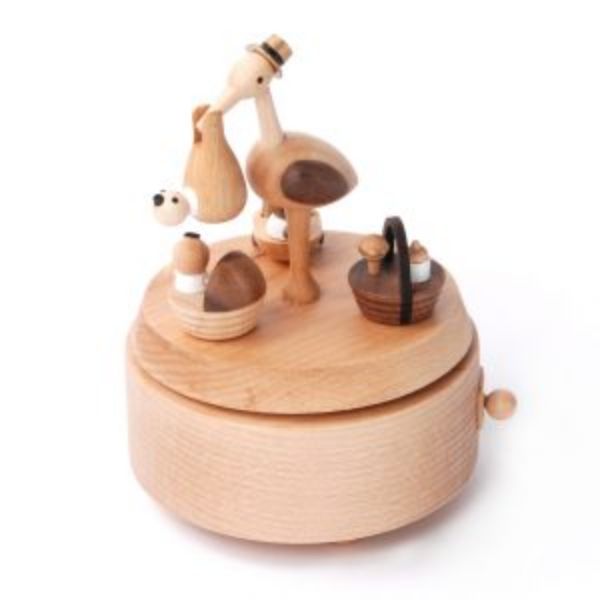 Picture of Baby Stork Music Box
