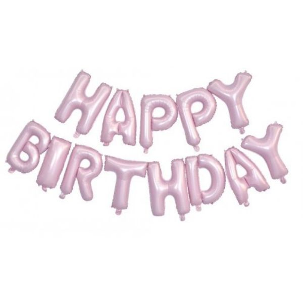Picture of Matte Light Pink Happy Birthday Kit