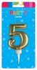 Picture of Gold Number Birthday Candle