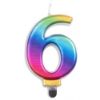 Picture of Rainbow Number Birthday Candle