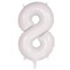Picture of White Number Balloon Foil 86cm