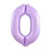 Picture of Matte Pastel Lilac Number Balloon Foil 86cm