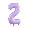 Picture of Matte Pastel Lilac Number Balloon Foil 86cm