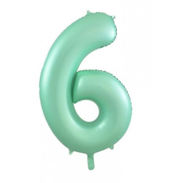 Picture of Matte Pastel Mint Number Balloon Foil 86cm