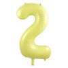 Picture of Matte Pastel Yellow Number Balloon Foil 86cm