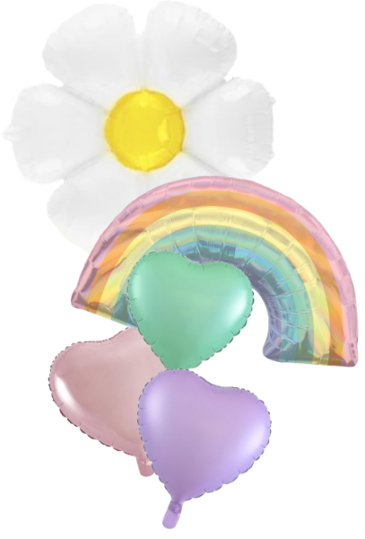 Picture of Pastel Rainbow and Daisy Bunch