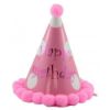 Picture of Pink Pom Pom Birthday Party Hat